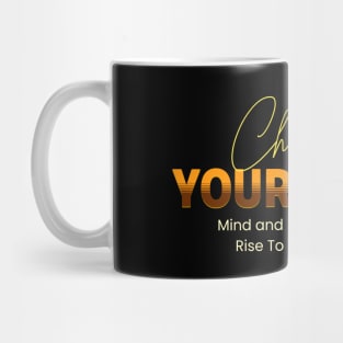 Challenge Your Limits Next Level Inspirational Quote Phrase Text Mug